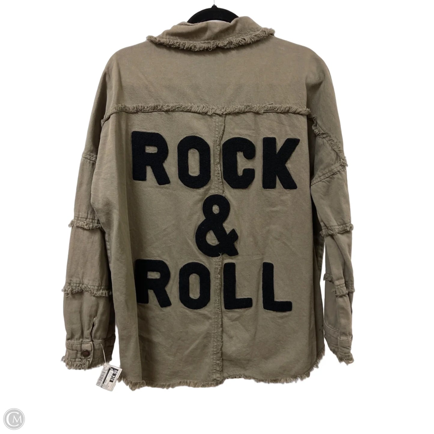Jacket Denim By Elan In Green, Size: M