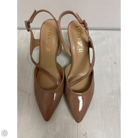 Shoes Heels Block By Unisa In Tan, Size: 11