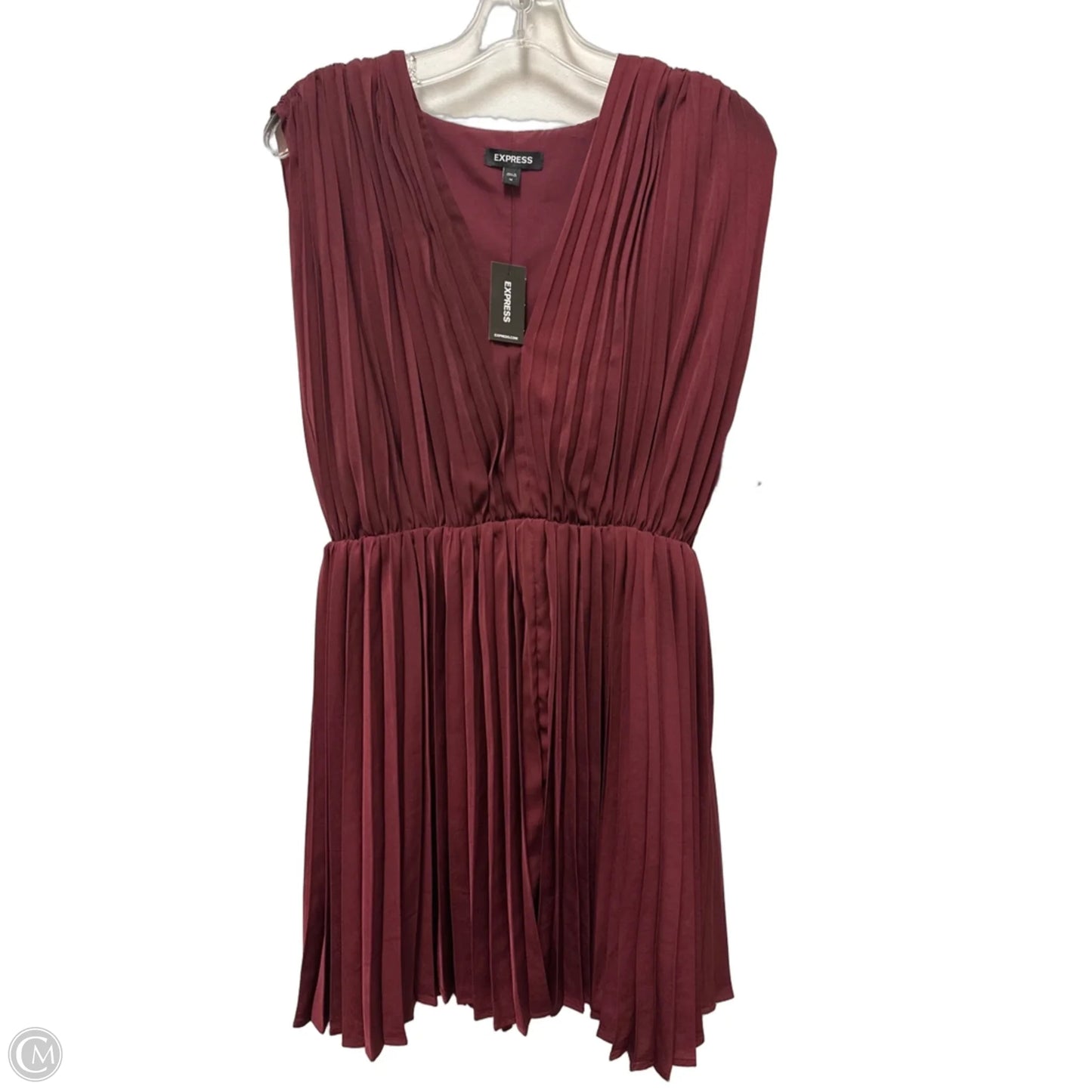 Dress Casual Short By Express In Red, Size: M