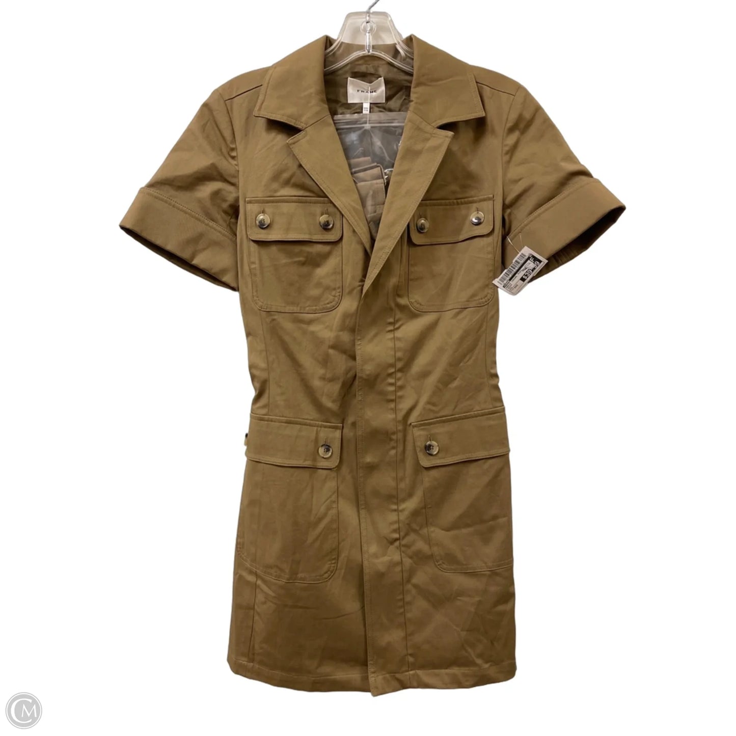 Dress Casual Midi By Frame In Brown, Size: Xxs