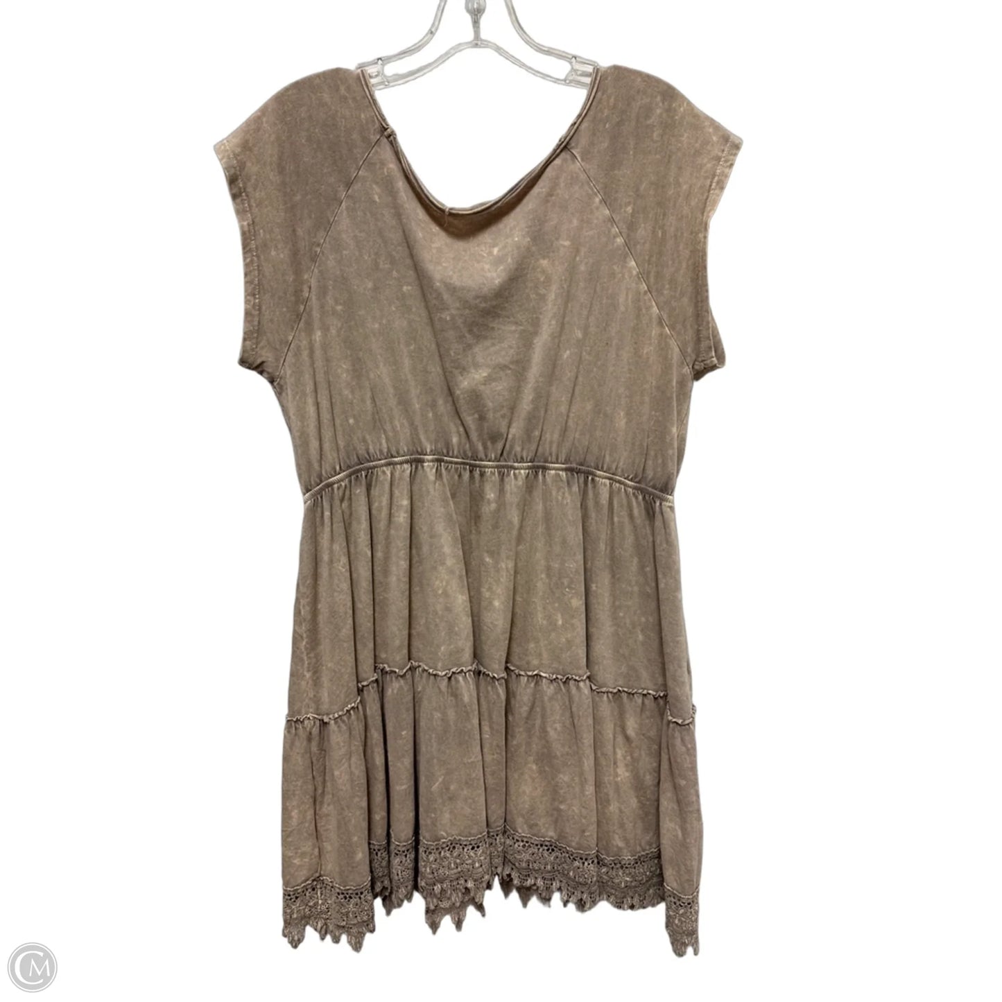 Dress Casual Short By Clothes Mentor In Brown, Size: L