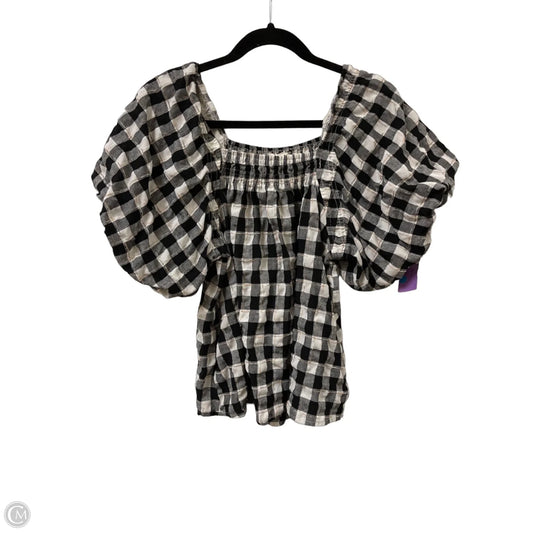 Top Short Sleeve By Entro In Black & White, Size: S