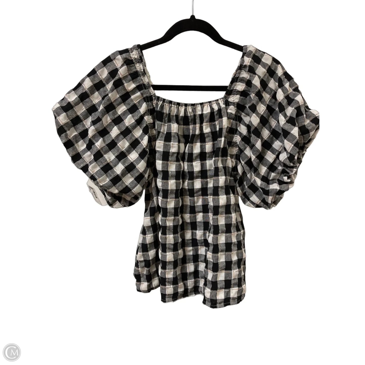 Top Short Sleeve By Entro In Black & White, Size: S