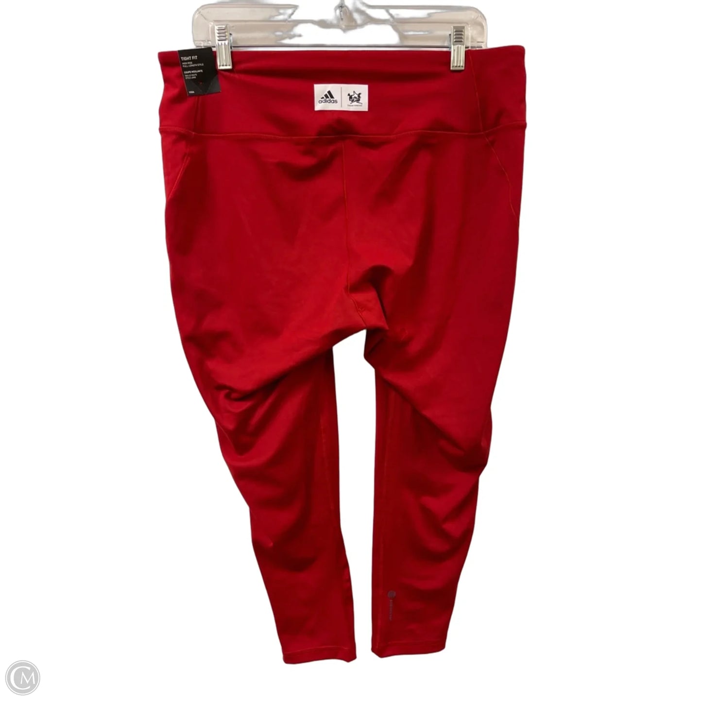 Athletic Leggings By Adidas In Rose Gold, Size: 2x