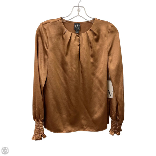 Top Long Sleeve By Worthington In Gold, Size: S
