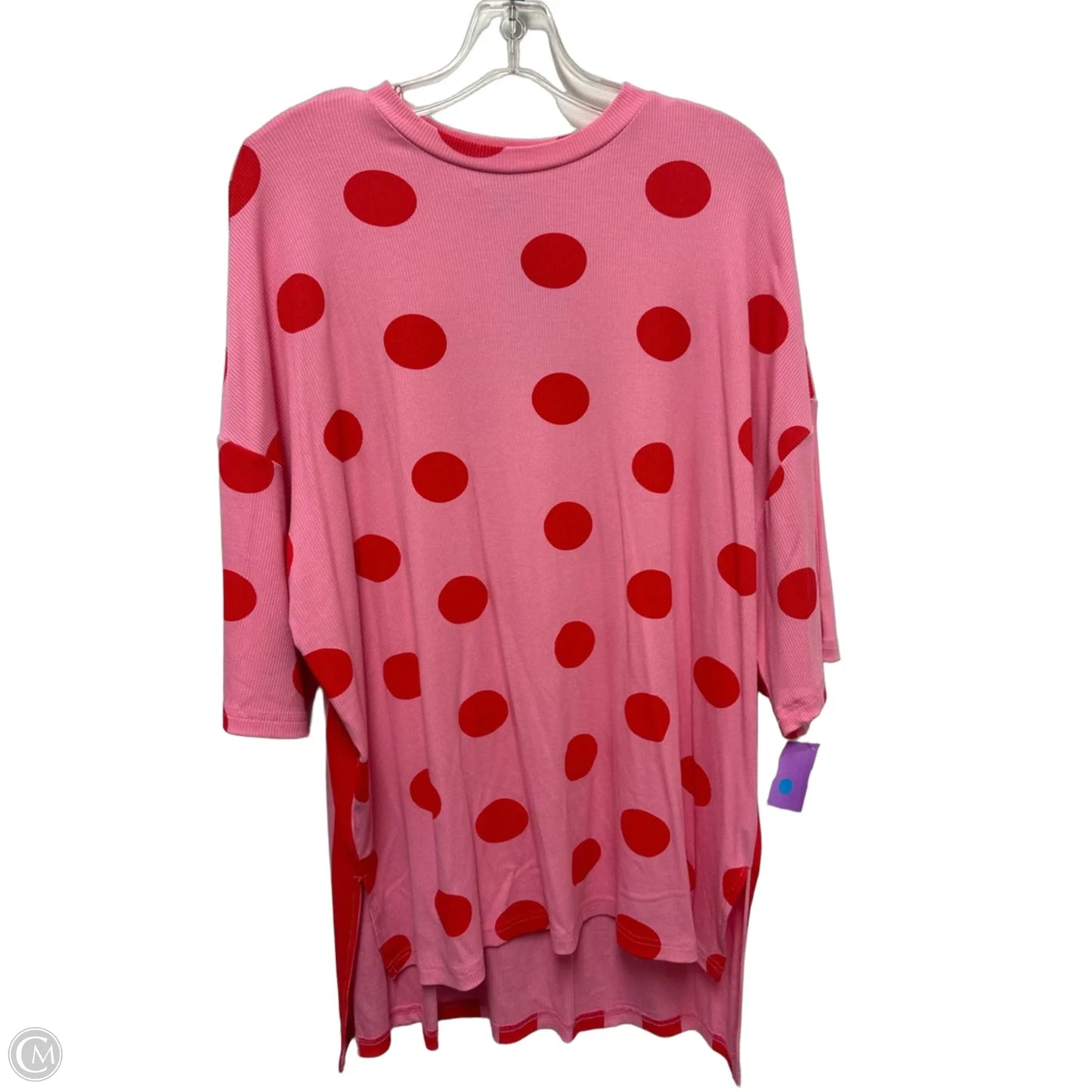 Top Short Sleeve By Clothes Mentor In Polkadot Pattern, Size: M