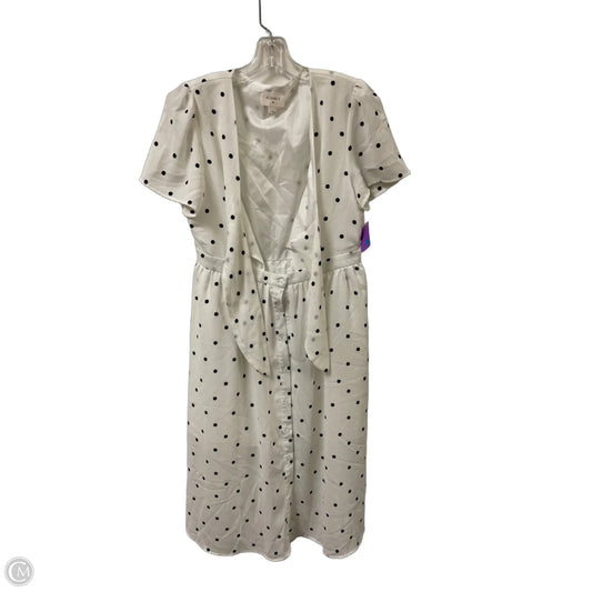 Dress Casual Midi By Everly In Polkadot Pattern, Size: M