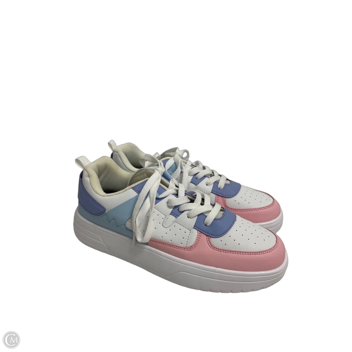 Shoes Athletic By Clothes Mentor In Pink & White, Size: 10.5