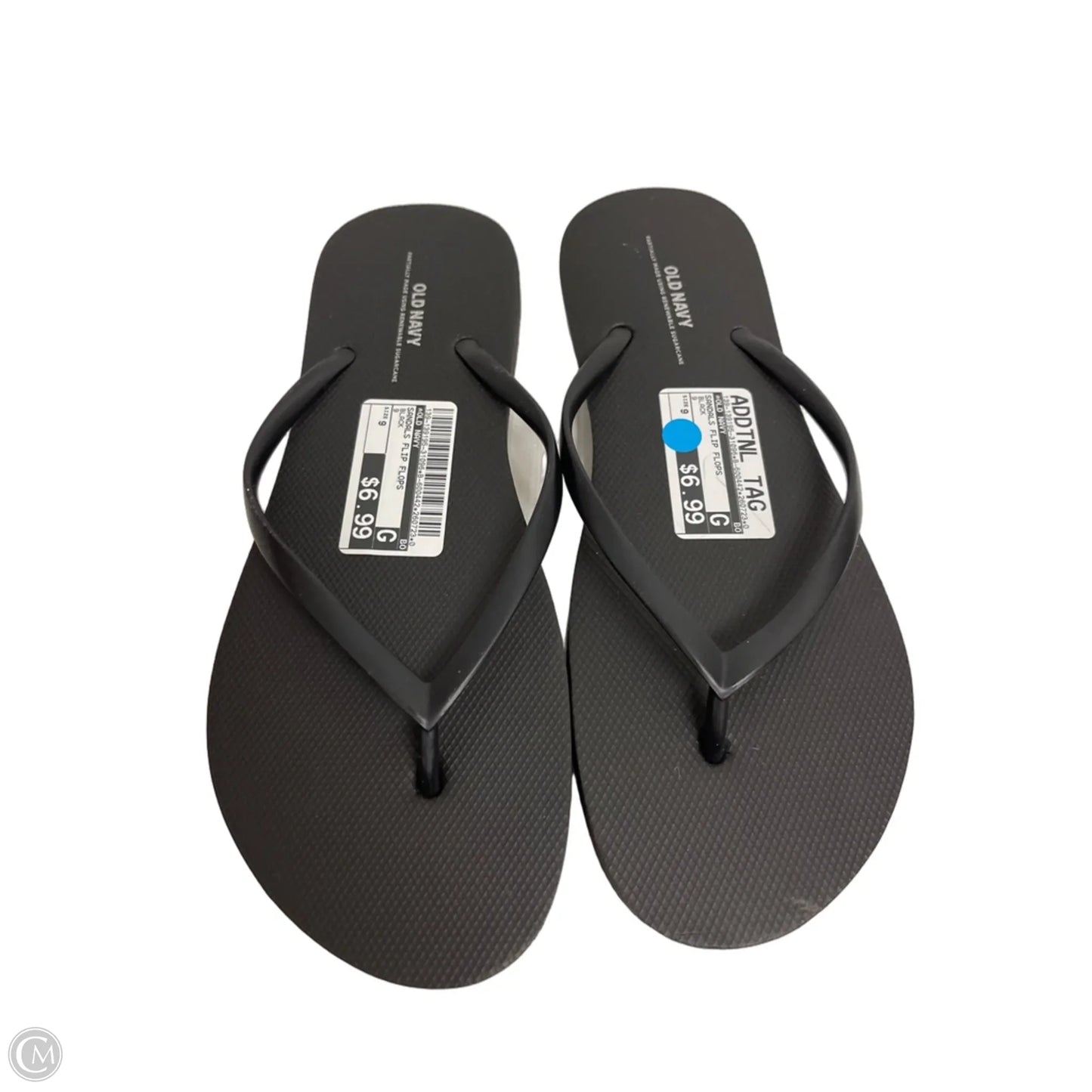 Sandals Flip Flops By Old Navy In Black, Size: 9
