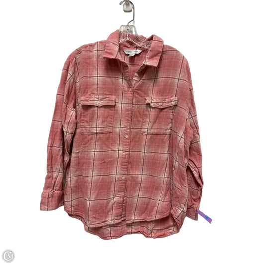 Blouse Long Sleeve By Old Navy In Pink, Size: L