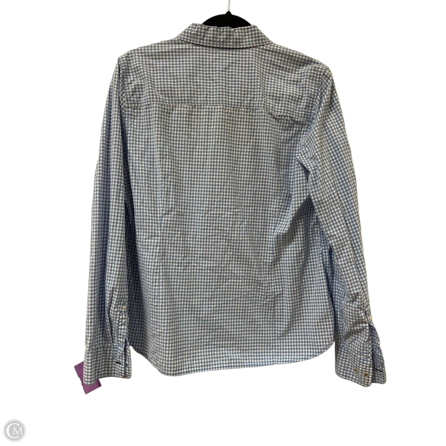 Blouse Long Sleeve By Jcp In Blue, Size: Xl