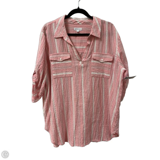 Tunic Short Sleeve By West Bound In Pink, Size: L