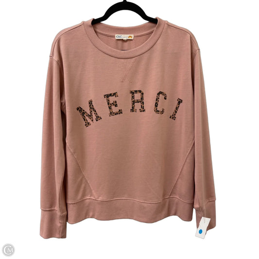 Sweater By C And C In Pink, Size: M