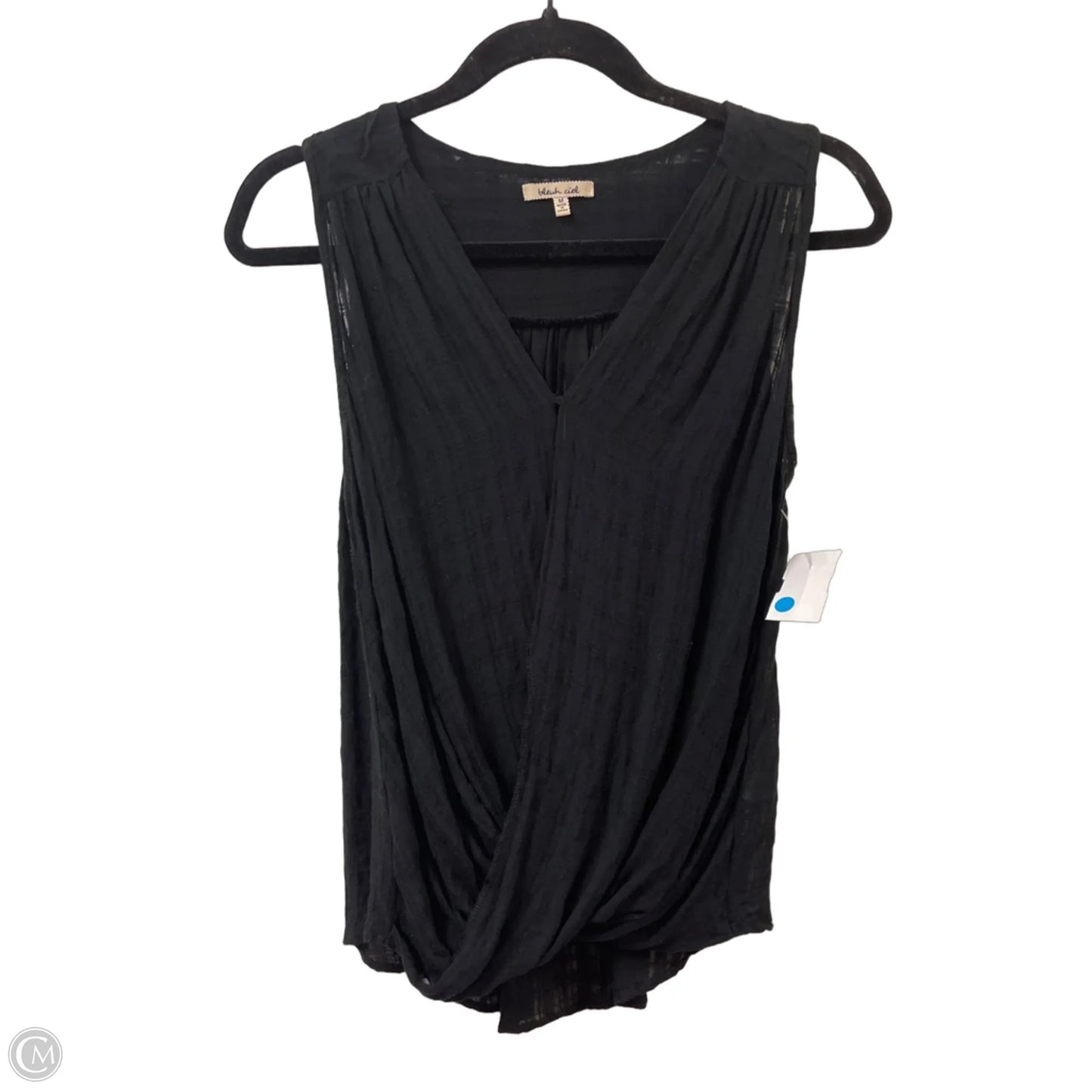 Top Sleeveless By Bleu In Black, Size: M