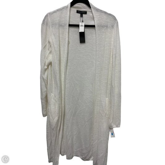 Sweater Cardigan By Banana Republic In White, Size: L