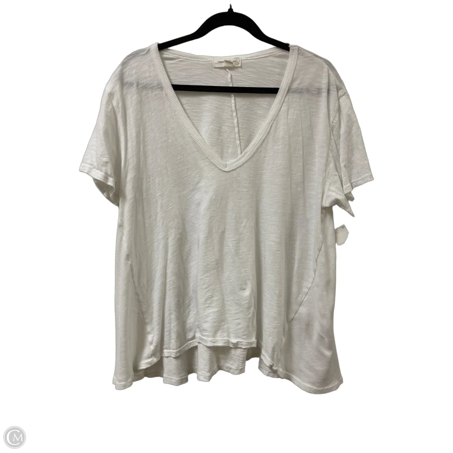 Top Short Sleeve By Treasure And Bond In White, Size: L