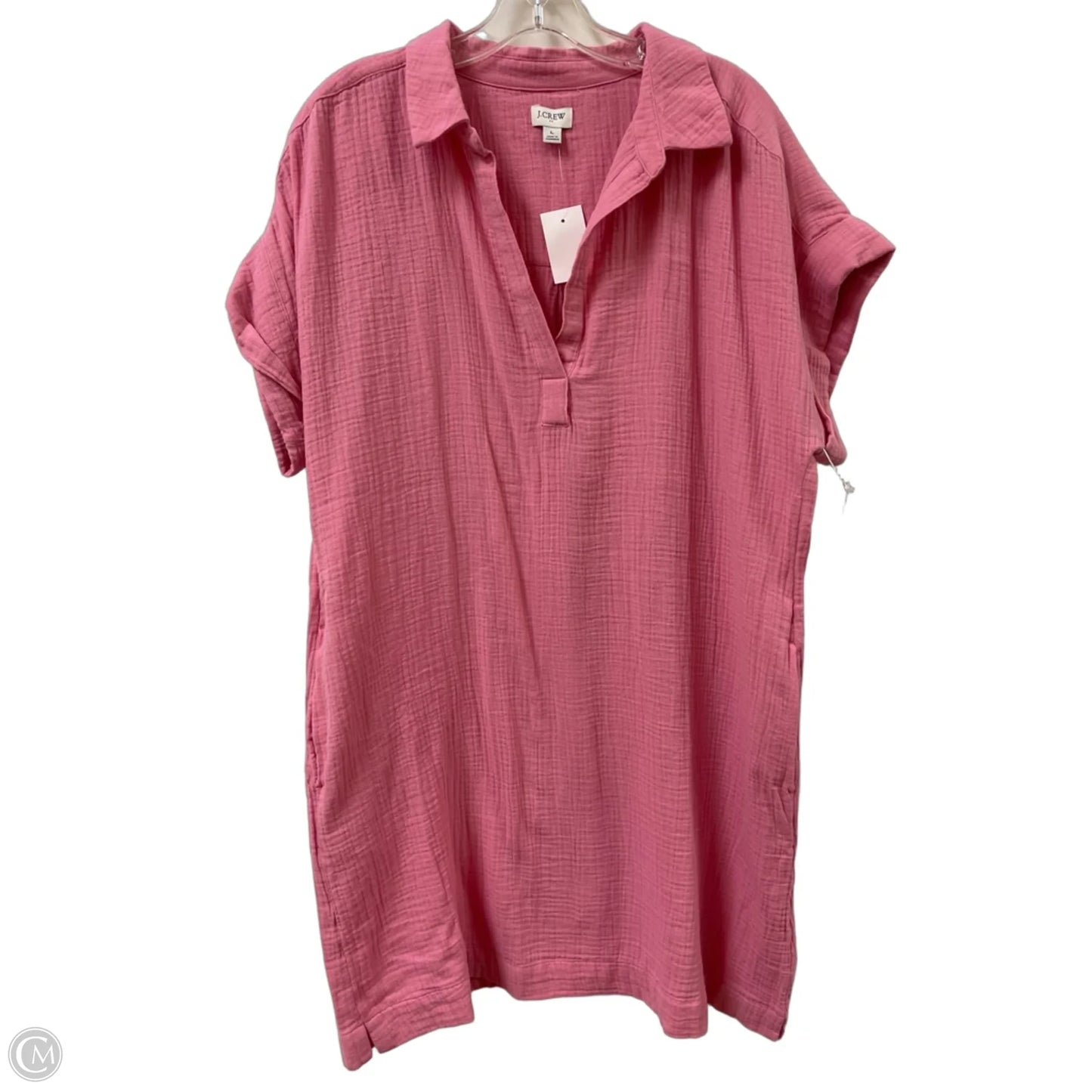 Dress Casual Midi By J. Crew In Pink, Size: L