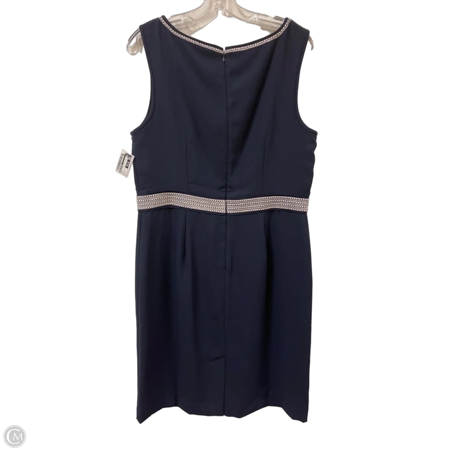 Dress Casual Midi By Ann Taylor In Navy, Size: L