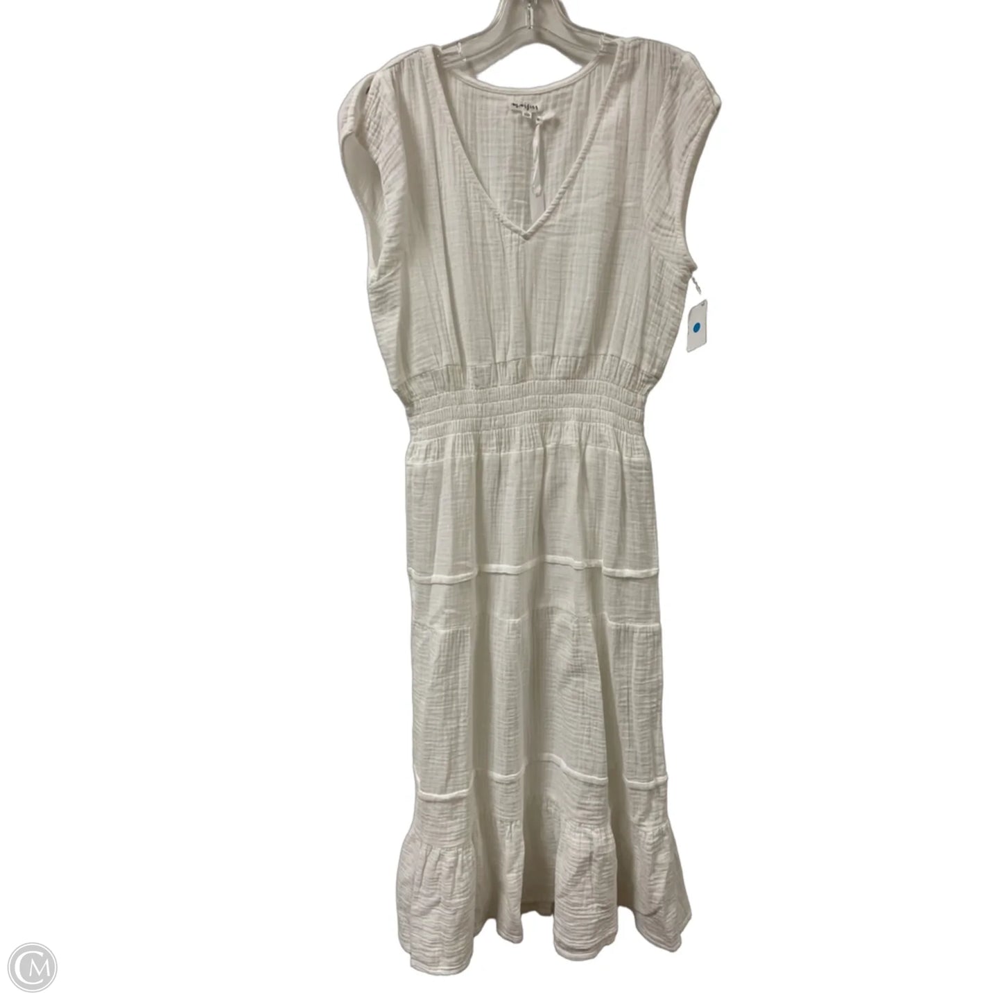 Dress Casual Maxi By Clothes Mentor In White, Size: L