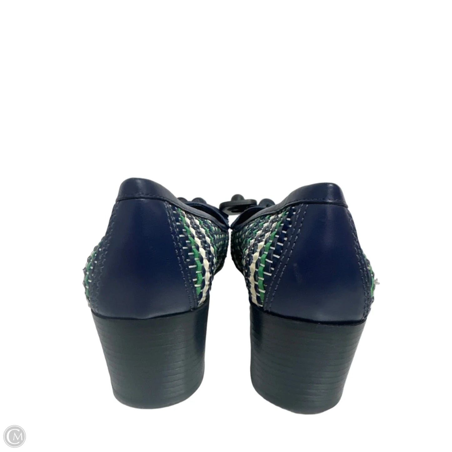 Shoes Designer By Tory Burch In Blue & Green, Size: 8.5