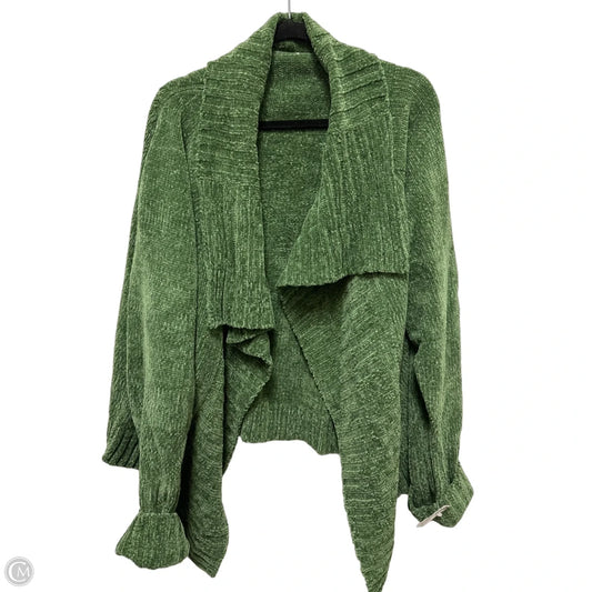 Sweater Cardigan By Clothes Mentor In Green, Size: Xl