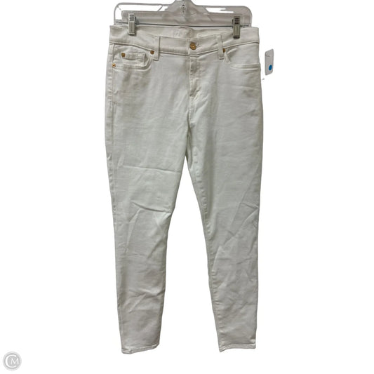 Jeans Skinny By 7 For All Mankind In White, Size: 10