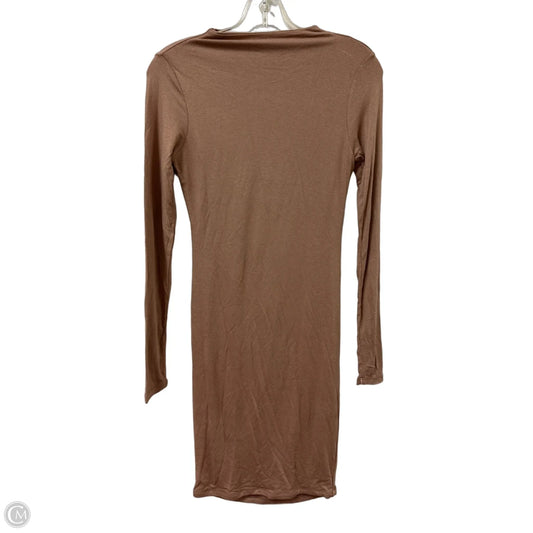 Dress Casual Short By Nakedwardrobe In Tan, Size: M