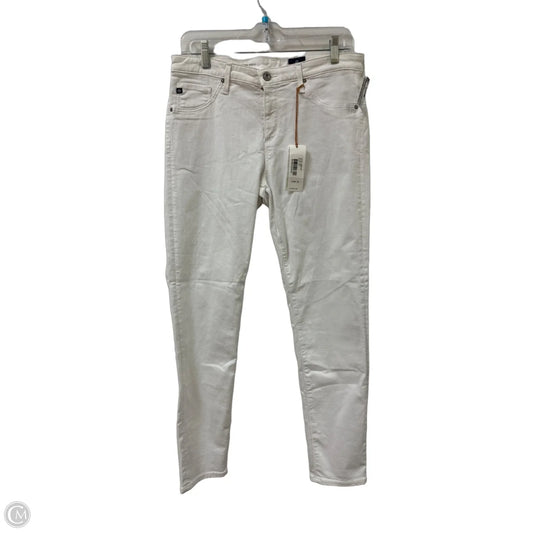 Jeans Skinny By Adriano Goldschmied In White, Size: 12