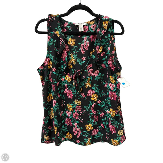 Top Sleeveless By White House Black Market In Black, Size: M