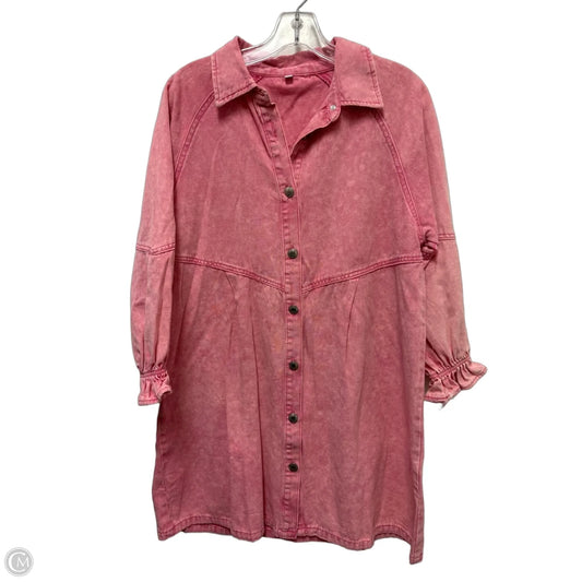 Dress Casual Midi By Clothes Mentor In Pink, Size: S