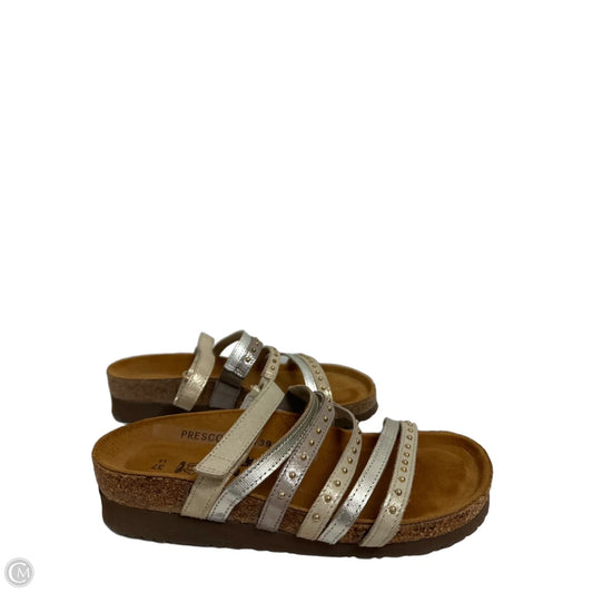 Sandals Flats By Naot In Gold, Size: 6.5