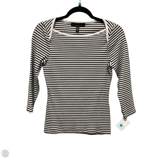 Top Long Sleeve By White House Black Market In Striped Pattern, Size: Xs