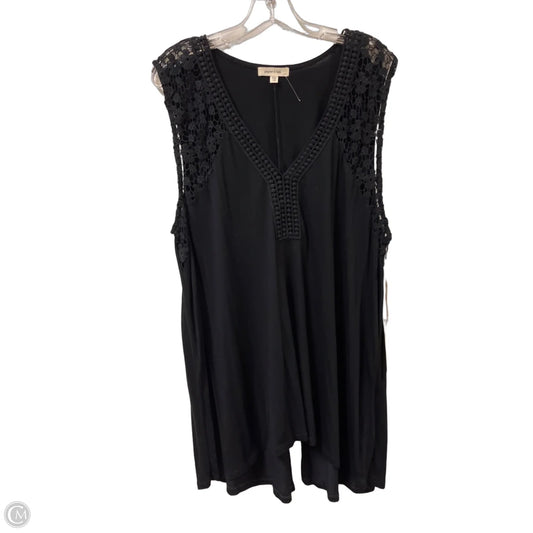 Tunic Sleeveless By Clothes Mentor In Black, Size: 1x