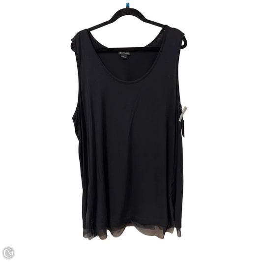 Tunic Sleeveless By New Directions In Black, Size: 1x