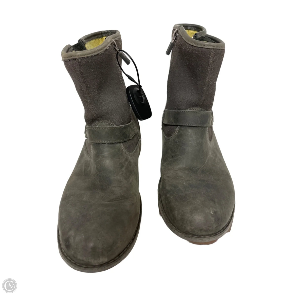 Boots Designer By Ugg In Grey, Size: 6