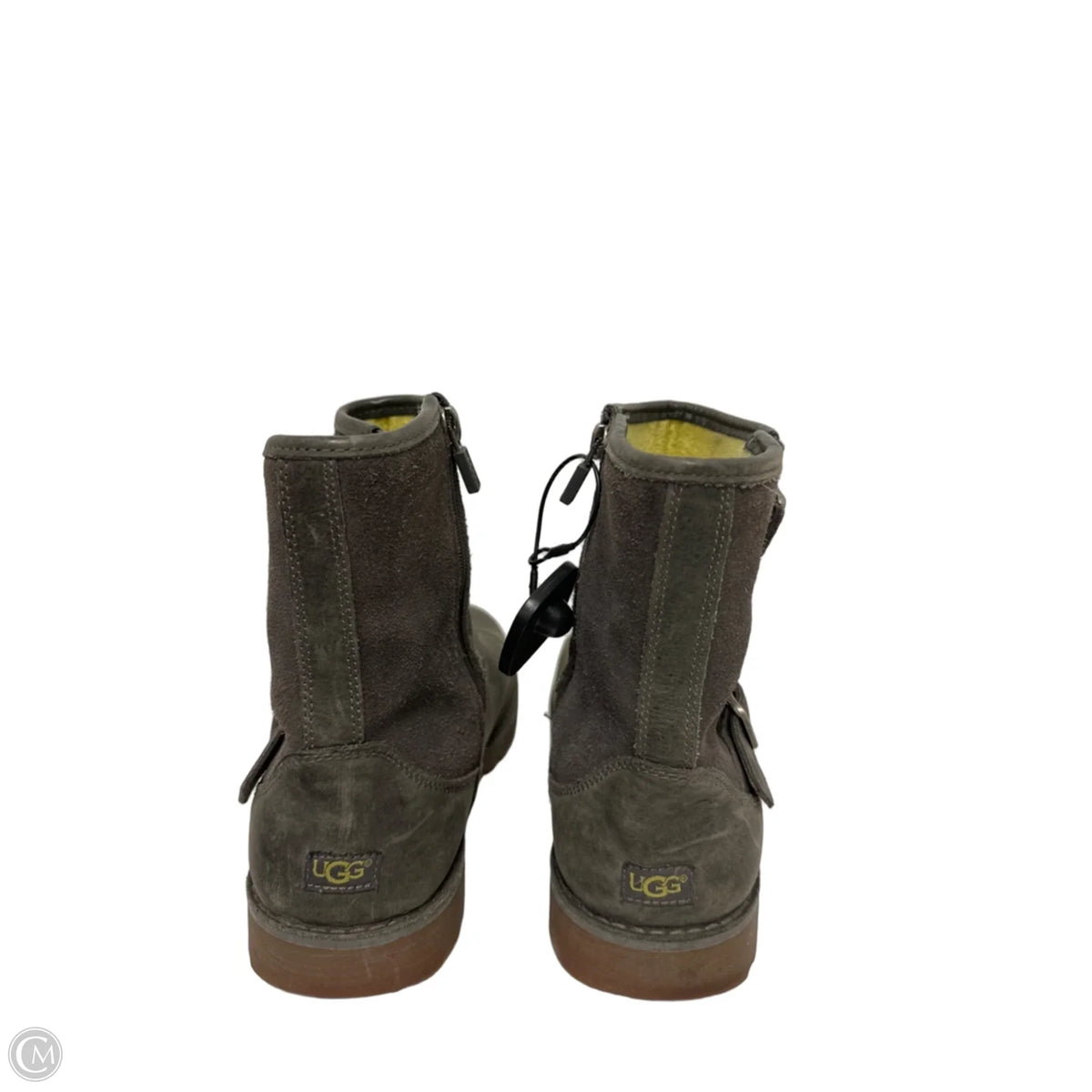 Boots Designer By Ugg In Grey, Size: 6