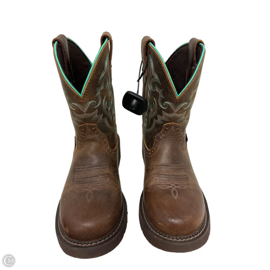 Boots Western By Justin In Tan, Size: 8