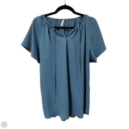 Top Short Sleeve By Clothes Mentor In Blue, Size: L