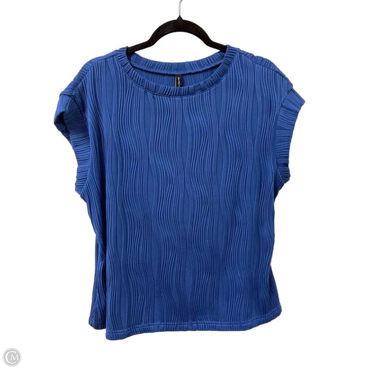 Top Short Sleeve By Prettygarden In Blue, Size: L