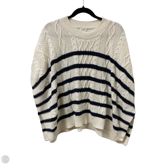 Shawl By J. Crew In Blue & Cream, Size: Osfm