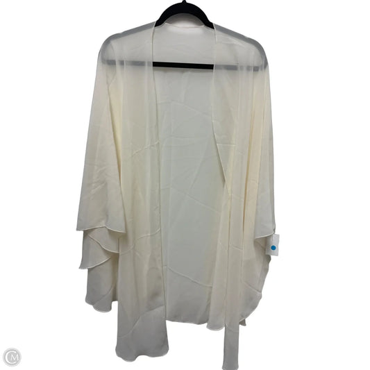 Sweater Cardigan By Clothes Mentor In Cream, Size: Osfm