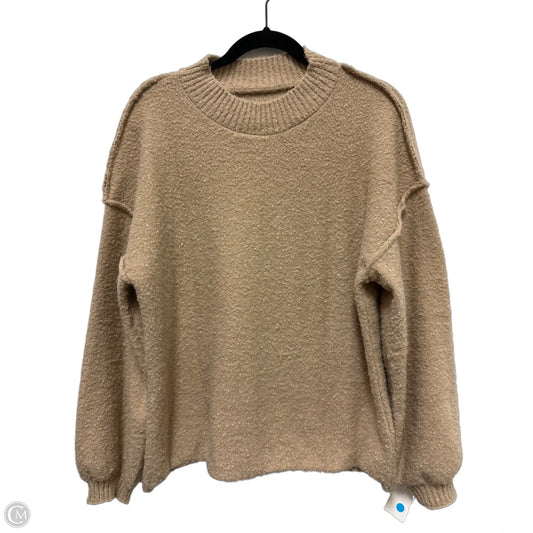 Sweater By Clothes Mentor In Tan, Size: M