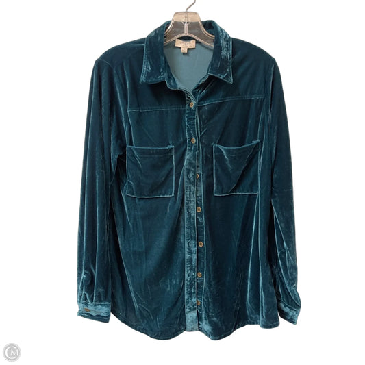 Blouse Long Sleeve By Umgee In Green, Size: M