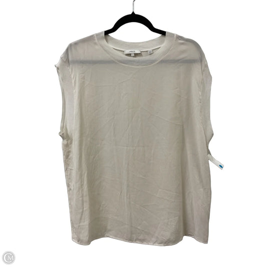 Top Short Sleeve By Vince In Cream, Size: L