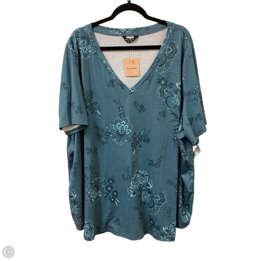 Top Short Sleeve By Bloomchic In Green, Size: 4x