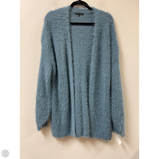 Sweater Cardigan By Love Tree In Blue, Size: L