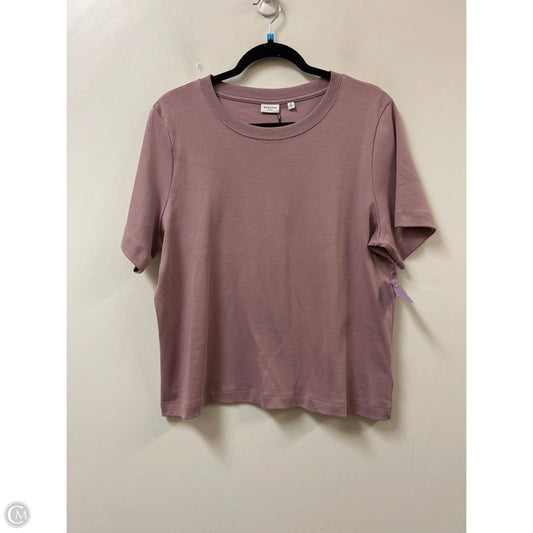 Top Short Sleeve By Babaton In Purple, Size: Xl