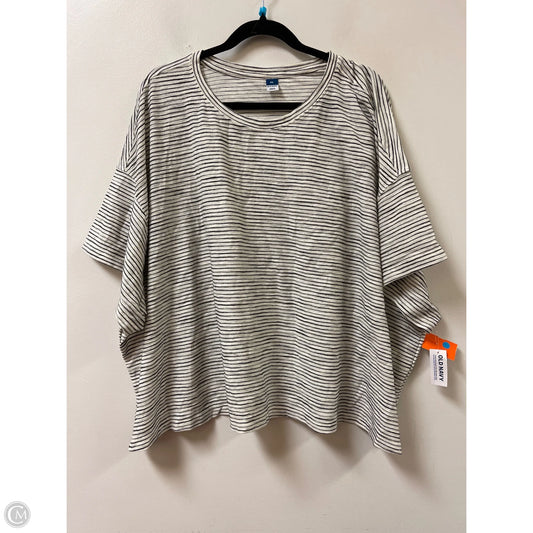 Top Short Sleeve By Old Navy In Black & White, Size: 4x