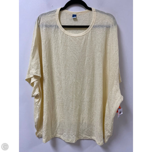 Top Short Sleeve By Old Navy In Yellow, Size: 4x
