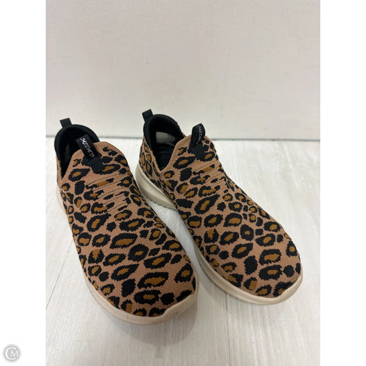 Shoes Flats By Skechers In Animal Print, Size: 6.5